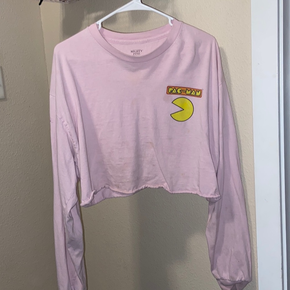 Pac-Man Long Sleeve CropTop